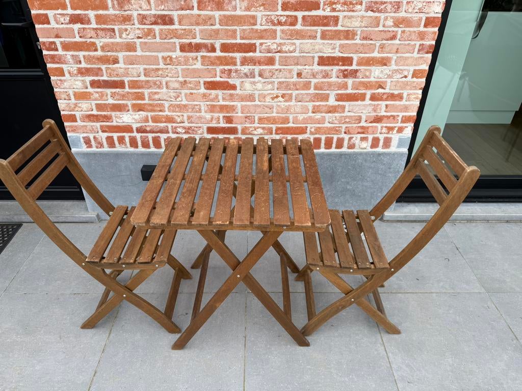 Terras set van ikea, Tuin en Terras, Ophalen, Zo goed als nieuw, Hout, Tuinset