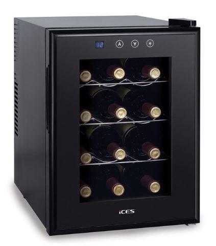 Wijnkoelkast iCES IWC-1270, Electroménager, Réfrigérateurs & Frigos, Comme neuf, Sans bac à congélation, Moins de 75 litres, Moins de 85 cm