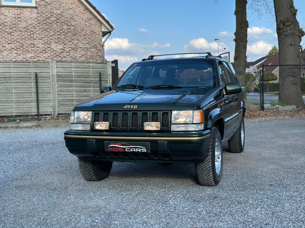 Jeep Grand Cherokee/5.2 V8/4X4/Limited/1995/OLDTIMER, Auto's, Jeep, Automaat, 8 cilinders, 2500 kg, Leder