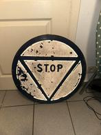 Ancienne Plaque émaillée de routier, Collections, Enlèvement, Utilisé