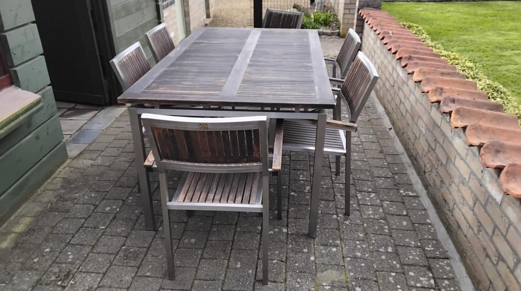 Tuinset, Ophalen, Inox, Tuinset