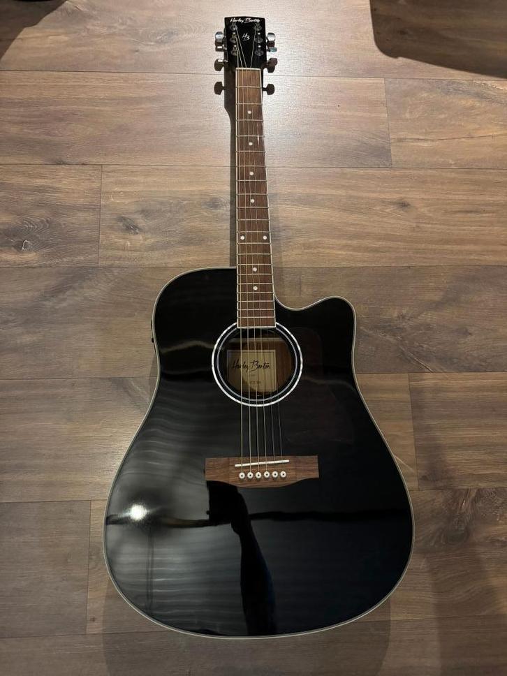 Gitaar harley benton, Muziek en Instrumenten, Snaarinstrumenten | Gitaren | Elektrisch, Zo goed als nieuw, Hollow body, Overige merken