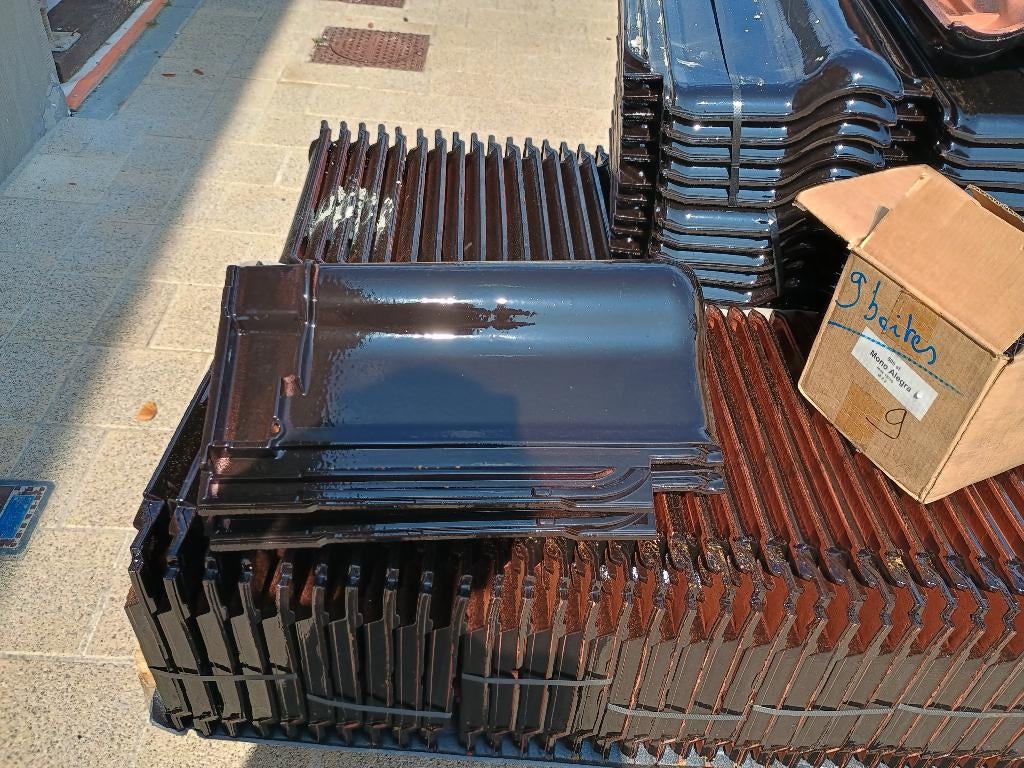 dakpannen, Ophalen, Nieuw, Zwart, Dakpannen