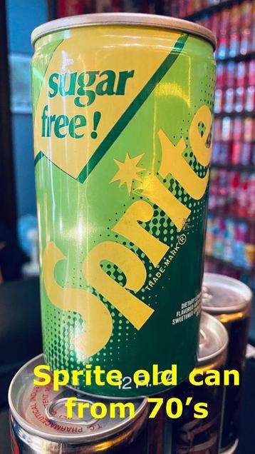 Oud Amerikaanse SPRITE blikje uit jaren 70's Coca-Cola  beschikbaar voor biedingen