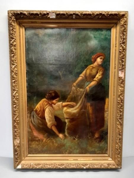 2 oude antieke schilderijen, Antiek en Kunst, Kunst | Schilderijen | Klassiek, Ophalen of Verzenden