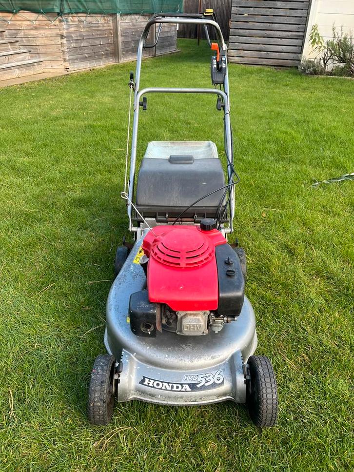 Honda HRD 536, Tuin en Terras, Grasmaaiers, Gebruikt, Benzine-grasmaaier, 50 cm of meer, Cirkelmaaier, Opvangzak, Versnellingen