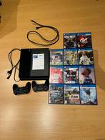 Playstation 4 1TB noir avec 2 manettes et 11 jeux, Enlèvement, Utilisé, 1 TB, Avec jeux