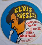 F: sticker discobar I en II Elvis Presley Genk Winterslag, Ophalen of Verzenden, Zo goed als nieuw, Bedrijf of Vereniging