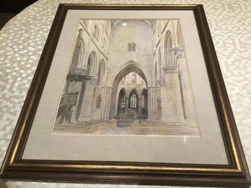 Juliaan Severin (1888-1975Kruibeke)-gemengde techniek/1961., Antiek en Kunst, Kunst | Schilderijen | Klassiek, Ophalen