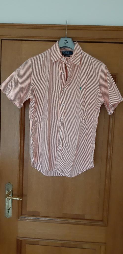 Hemd korte mouwen. Polo by Ralph Lauren. Maat M., Kleding | Heren, Overhemden, Zo goed als nieuw, Blauw, Ophalen of Verzenden