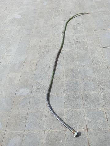 Tuinslang donkergroen 3 meter met metalen kraanaansluiting beschikbaar voor biedingen