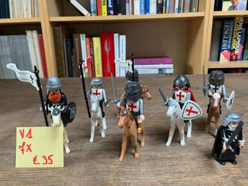 PLAYMOBIL V1: LOT 7 KRUISVAARDERS/TEMPELIERS beschikbaar voor biedingen