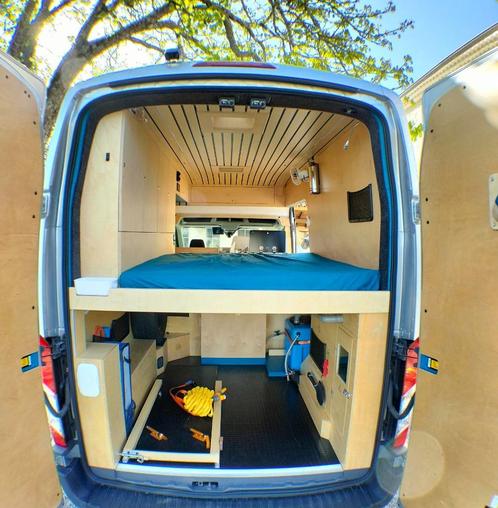 Vend fourgon aménagé Ford Transit, Caravans en Kamperen, Mobilhomes, Particulier, tot en met 3, Ford, Diesel, 5 tot 6 meter, Ophalen