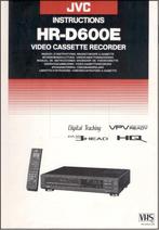 JVC HR-D600E videorecorder - Gebruikershandleiding, Audio, Tv en Foto, Videospelers, Gebruikt, Ophalen of Verzenden
