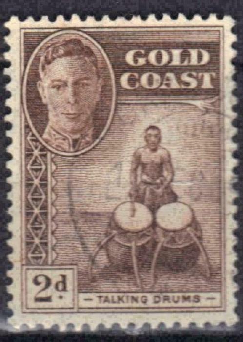 Gold Coast 1948 - Yvert 131 - George VI in medaillon (ST), Timbres & Monnaies, Timbres | Afrique, Affranchi, Autres pays, Envoi