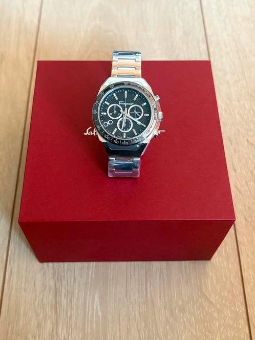 FERRAGAMO CHRONOGRAAF HEREN HORLOGE, Handtassen en Accessoires, Horloges | Heren, Nieuw, Polshorloge, Overige merken, Staal, Staal