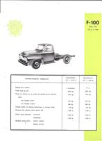 FORD F-100,  1953, Ophalen of Verzenden, Gelezen, Ford