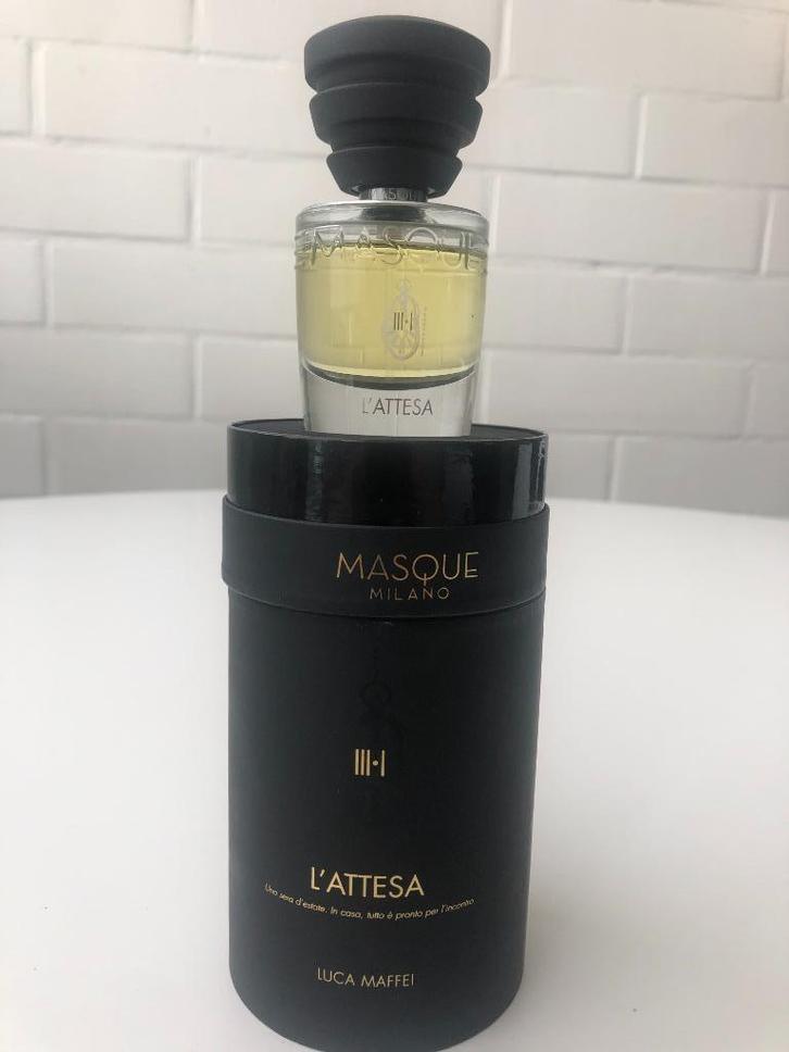 l'Attesa-Masque Milano-decants-stalen, Handtassen en Accessoires, Uiterlijk | Parfum, Zo goed als nieuw, Ophalen of Verzenden