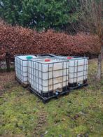 Gebruikte IBC containers regenwater €80 voor 4 stuks, Ophalen, Kunststof, Gebruikt, Met kraantje