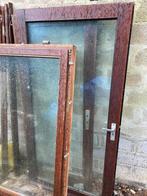Meranti kozijnen en deuren met dubbele beglazing, 120 tot 160 cm, Dubbelglas, Gebruikt, 120 tot 160 cm