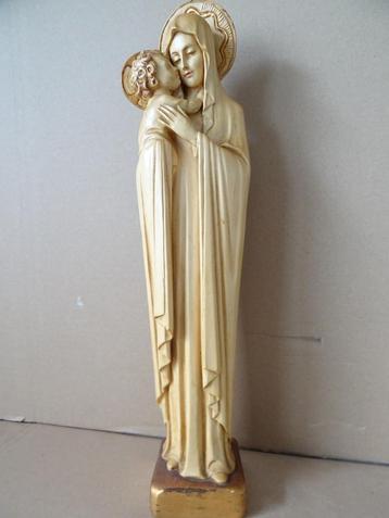 Antiek Mariabeeld GLV Gerard Linssen Venlo 42cm Art deco beschikbaar voor biedingen