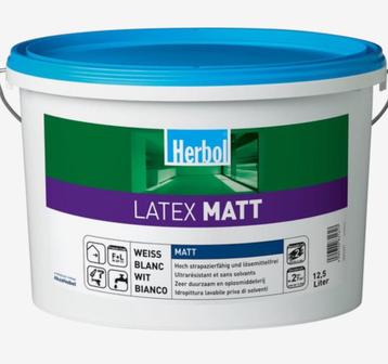 Herbol latex Matt en satin 12,5L wit 