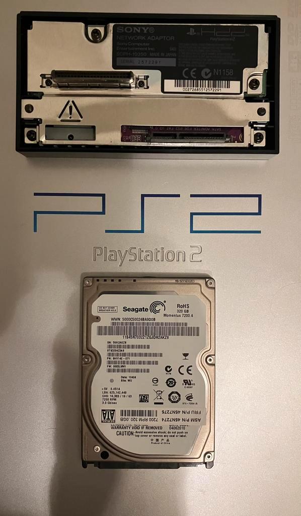 Zelfbouw Ps2 hdd 320 gb - 500 gb - 1tb met gameso, Informatique & Logiciels, Disques durs, Comme neuf, Console, SATA, Envoi