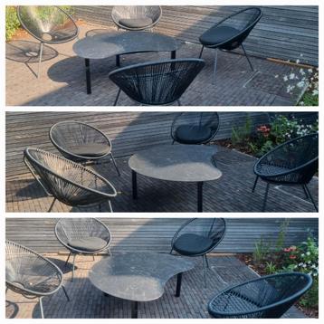 NIEUWE buitentafeltjes VOLKERAMIEK  beschikbaar voor biedingen