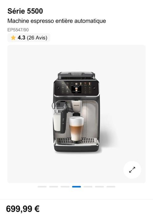 Machine à café Philips 5500 series -EP5547/90, Elektronische apparatuur, Koffiezetapparaten, Nieuw, Ophalen of Verzenden