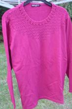 Licht Gebreid truitje Fuchsia met strass (a401), Kleding | Dames, Truien en Vesten, Belle Femme, Maat 46/48 (XL) of groter, Ophalen of Verzenden