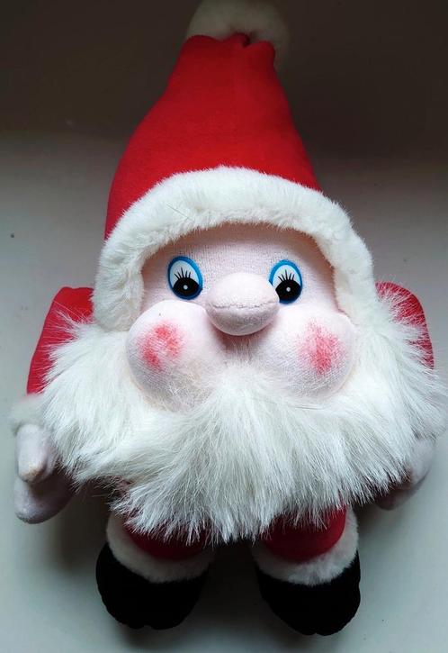 Kerstman in pluche - decoratie of speel knuffel - nieuwstaat, Diversen, Kerst, Zo goed als nieuw, Ophalen of Verzenden
