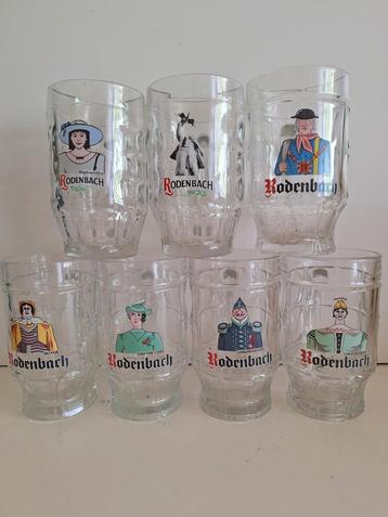7 verschillende 0,5l Batjesglazen brouwerij Rodenbach, Enlèvement ou Envoi, Comme neuf