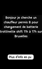 Chauffeur permis B, Vacatures