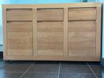 Ethnicraft : Dressoir en chêne – modèle Flat 3 portes, Ophalen, Zo goed als nieuw, Eikenhout