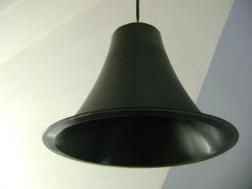 Lampenkap in vinyl, Zwart, Ophalen of Verzenden, Zo goed als nieuw, Minder dan 25 cm