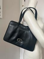 Jacques Esterel sac a main cuir noir vintage, Enlèvement ou Envoi, Comme neuf, Noir, Sac à main