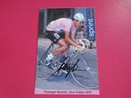 wielerkaart 1979 team scic giro giuseppe saronni signe, Sports & Fitness, Cyclisme, Comme neuf, Envoi
