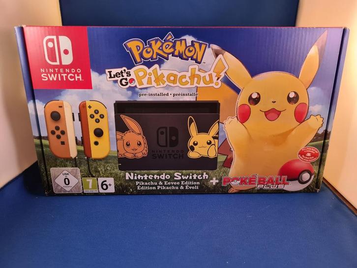 Nintendo Switch Console Pokémon Let's Go Pikachu, Hobby en Vrije tijd, Verzamelkaartspellen | Pokémon, Gebruikt, Verzenden