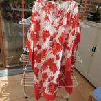 Maxi tuniek rood bloemenprint kant Twinset mt 42-44, Twinset, Maat 42/44 (L), Ophalen of Verzenden, Zo goed als nieuw