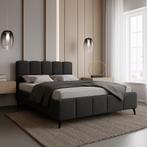 OP=OP Opbergbed Nola 140 x 200 Antraciet, Huis en Inrichting, Slaapkamer | Bedden, Zwart, Tweepersoons, 200 cm, Hout