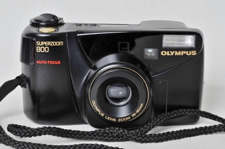 Olympus Super Zoom 800 + hoesje Analoge camera, Audio, Tv en Foto, Fotocamera's Analoog, Zo goed als nieuw, Compact, Olympus, Ophalen of Verzenden