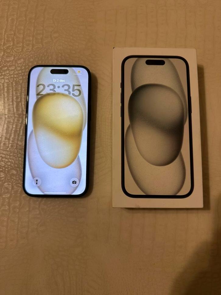 iPhone 15 90%, Telecommunicatie, Mobiele telefoons | Apple iPhone, Zo goed als nieuw, iPhone 15, Zwart, Ophalen