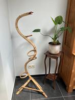 Vintage rotan/bamboe plantenstaander, Ophalen, Gebruikt