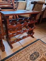 Casier à vin vintage en chêne brutaliste vers 1960, Antiquités & Art, Enlèvement