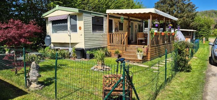 Stacaravan met vaste dubelle plaats, Caravans en Kamperen, Stacaravans, tot en met 4, Ophalen