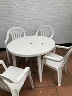 Ensemble de table de jardin avec 4 chaises, Chaise, Salons de jardin, Synthétique, Utilisé