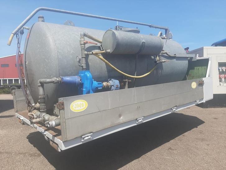 tank op slede haak/kabel / 20 ft. /rvs /druk/veenhuis water, Zakelijke goederen, Machines en Bouw | Transport, Ophalen