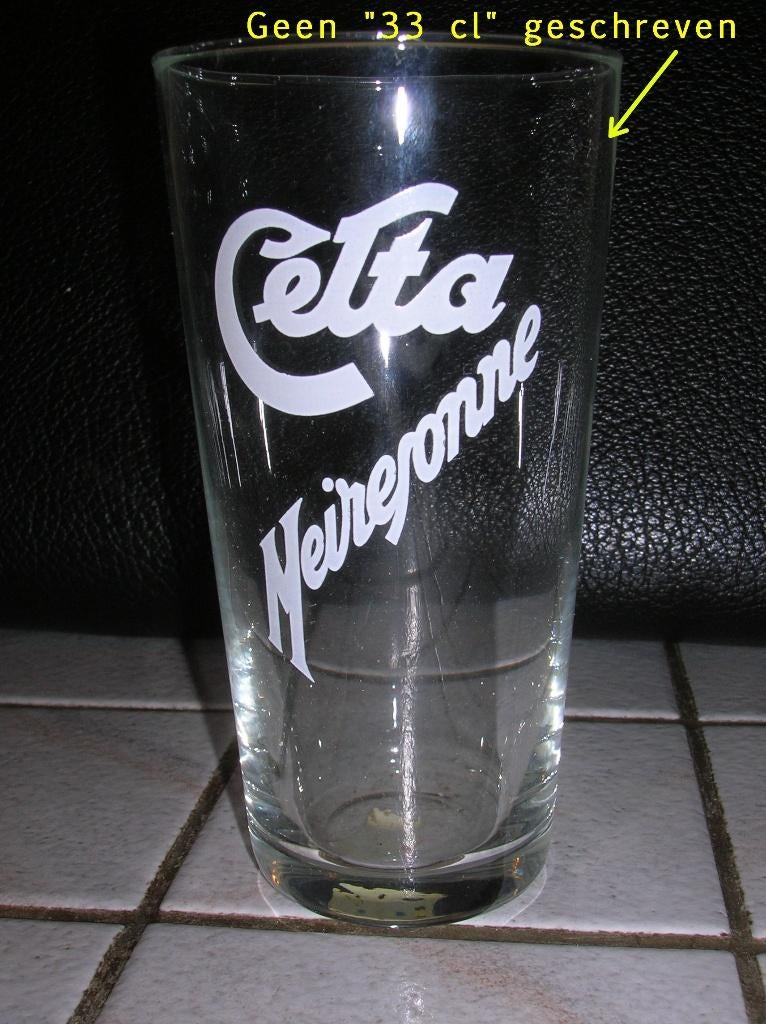 MEIRESONNE Celta 33 cl, Ophalen of Verzenden, Zo goed als nieuw, Glas of Glazen