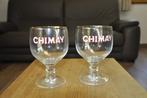 Lot de 2 verres Chimay en parfait état, Ophalen, Zo goed als nieuw, Bierglas