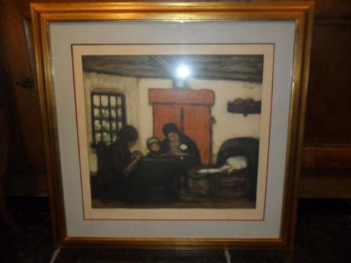 Ets van Jacob Smits (Rotterdam 1855-Acherbos 1928), Antiek en Kunst, Kunst | Etsen en Gravures, Ophalen of Verzenden